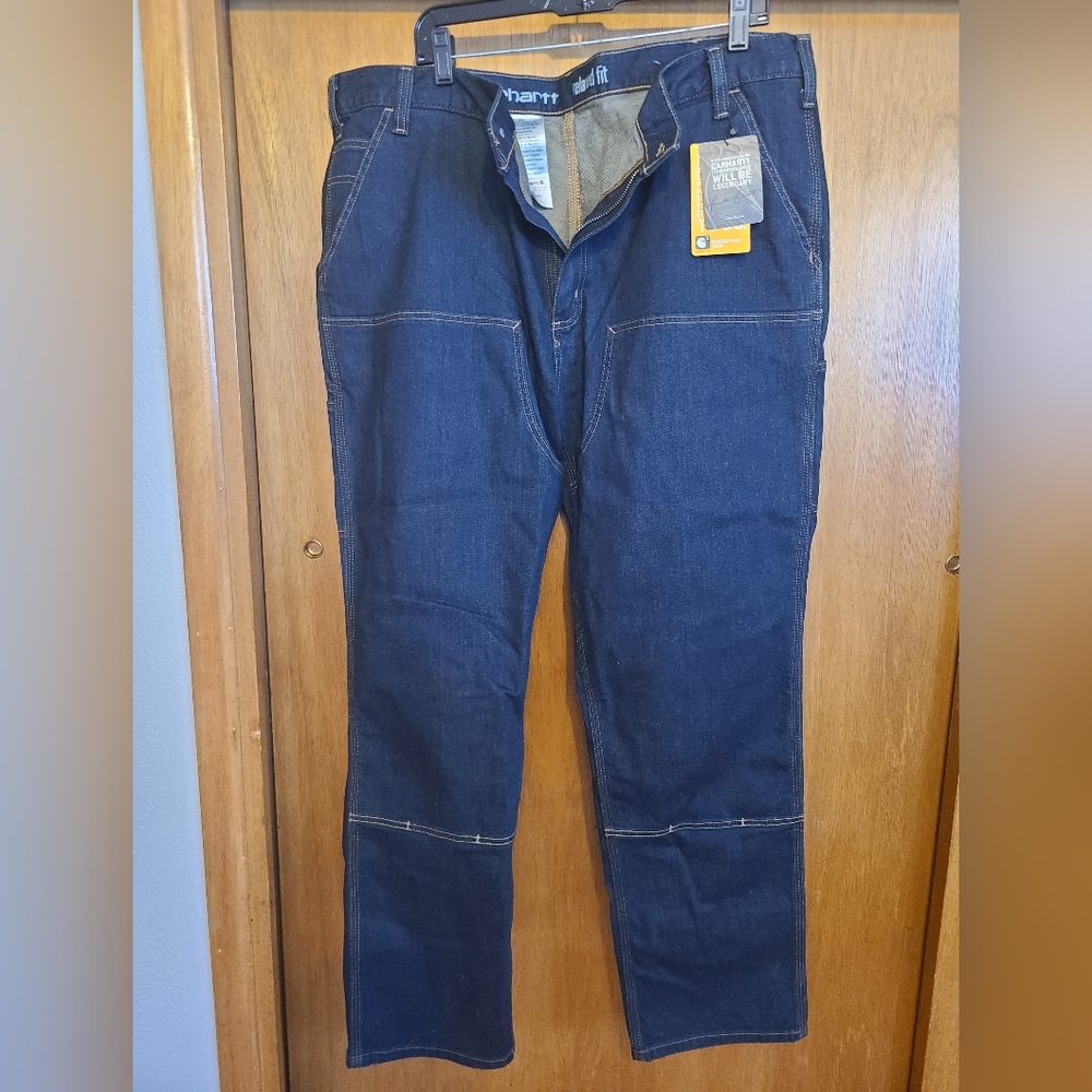Carhartt Men's Dark Blue Relaxed Jeans